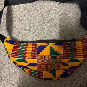 Colorful Geometric Pattern Waist Bag